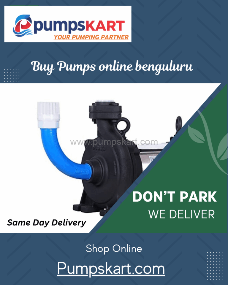 “Best Water Pumps for Homes in Bangalore – 2025 Guide”